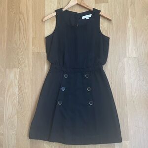 LOFT Black Sleeveless Dress size 2 petite